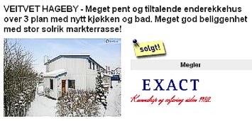 Huset er solgt Huset er solgt