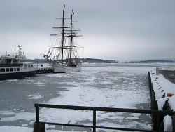 Noch zugefroren: Oslofjord